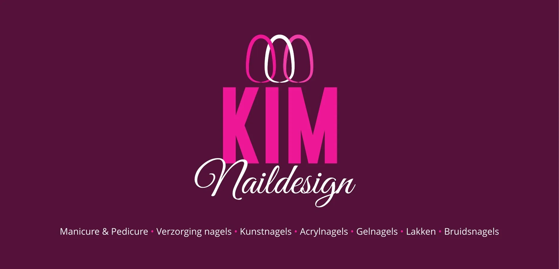 Voorkant van de cadeaubon met het logo van Kim Naildesign