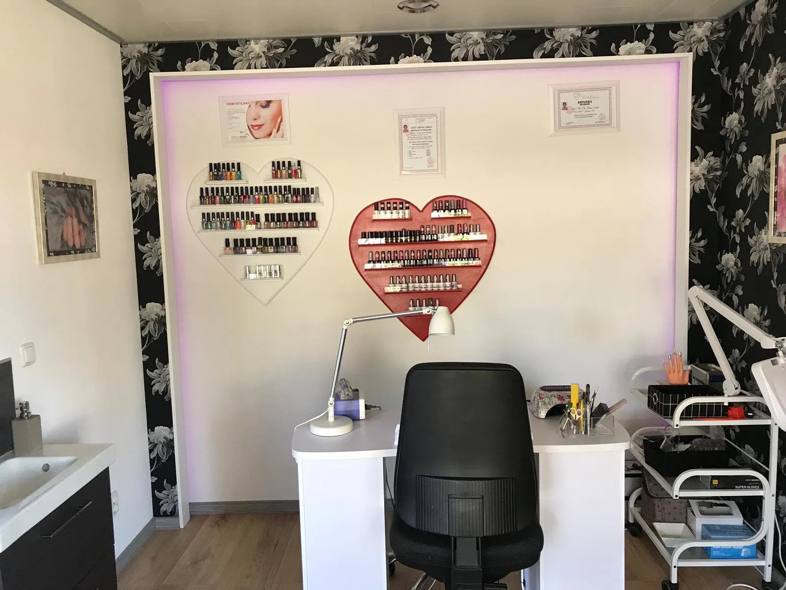 De studio van Kim Naildesign aan de Hoevenseweg in Wagenberg
