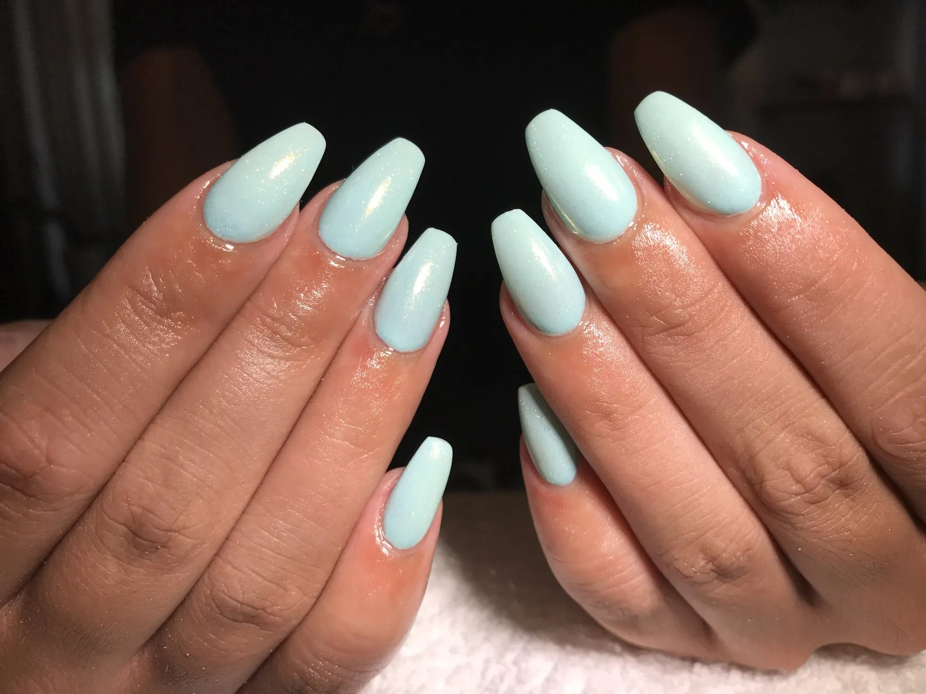 Mintgroene coffin nagels
